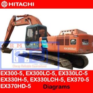 Hitachi EX300-5, EX300LC-5, EX330LC-5, EX330H-5, EX330LCH-5, EX370-5, EX370HD-5 Diagrams PDF Manual Download