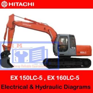 Hitachi EX 150LC-5 , EX 160LC-5 Electrical & Hydraulic Diagrams PDF Manual Download