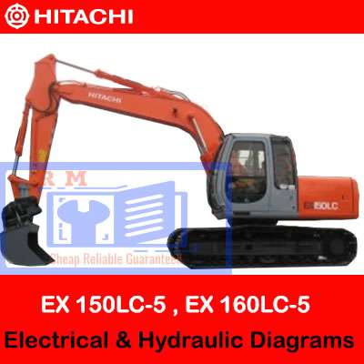 Hitachi EX 150LC-5 , EX 160LC-5 Electrical & Hydraulic Diagrams PDF Manual Download