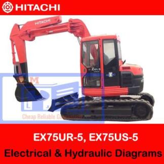 Hitachi EX75UR-5, EX75US-5 Electrical & Hydraulic Diagrams PDF Manual Download