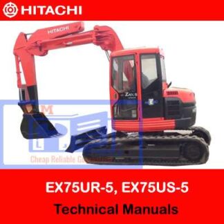 Hitachi EX75UR-5, EX75US-5 Technical Manuals PDF Manual Download