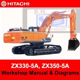 Hitachi ZX330-5A, ZX350-5A Series Workshop Manual and Diagrams PDF Manual Download
