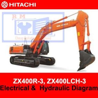 Hitachi ZX400R-3, ZX400LCH-3 Electrical and Hydraulic Diagrams PDF Manual Download