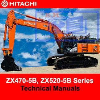 Hitachi ZX470-5B, ZX520-5B Series Technical Manuals PDF Manual Download