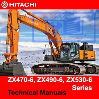 Hitachi ZX470-6, ZX490-6, ZX530-6 Series Technical Manuals PDF Manual Download