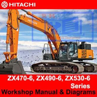 Hitachi ZX470-6, ZX490-6, ZX530-6 Series Workshop Manual and Diagrams PDF Manual Download