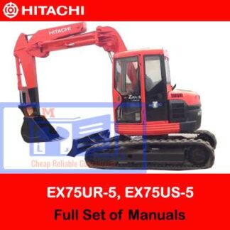 Hitachi EX75UR-5 EX75US-5 Full Set of Manuals PDF Manual Download