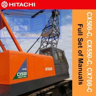 Hitachi Crane CX500-C, CX550-C, CX700-C Full Set of Manuals PDF Manual Download