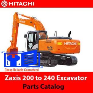 Hitachi Zaxis 200 to 240 Excavator Parts Catalog PDF Manual Download