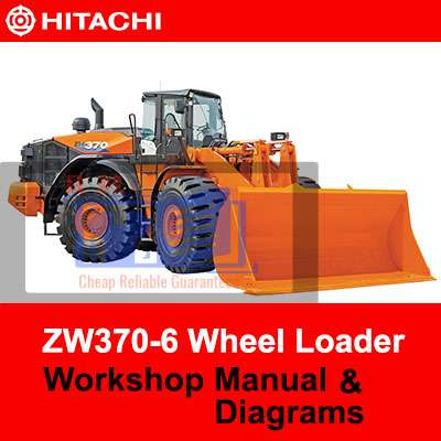 Hitachi ZW370-6 Wheel Loader Workshop Manual and Diagrams PDF Manual Download