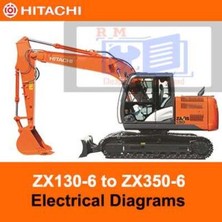 Hitachi ZX130-6 to ZX350-6 Electrical Diagrams PDF Manual Download