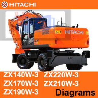 Hitachi ZX140W-3, ZX170W-3, ZX190W-3, ZX210W-3, ZX220W-3 Diagrams PDF Manual Download