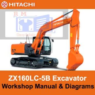 Hitachi ZX160LC-5B Workshop Manual and Diagrams PDF Manual Download