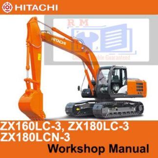 Hitachi ZX160LC-3, ZX180LC-3, ZX180LCN-3 Workshop Manual PDF Manual Download