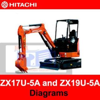 Hitachi ZX17U-5A and ZX19U-5A Excavator Diagrams PDF Manual Download