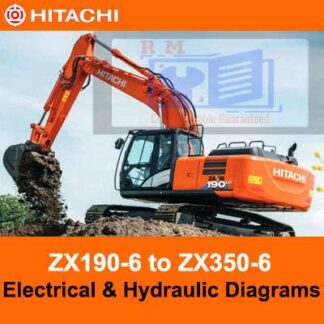 Hitachi ZX190-6 to ZX350-6 Electrical and Hydraulic Diagrams PDF Manual Download