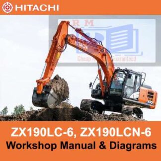 Hitachi ZX190LC-6, ZX190LCN-6 Workshop Manual and Diagrams PDF Manual Download