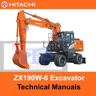 Hitachi ZX190W-6 Technical Manuals PDF Manual Download
