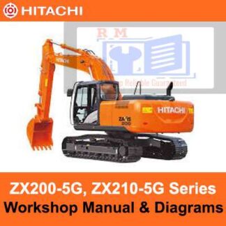 Hitachi ZX200-5G, ZX210-5G Series Technical Manuals PDF Manual Download