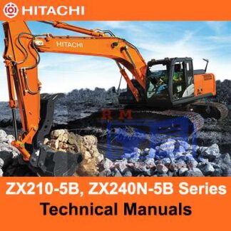 Hitachi ZX210-5B Series and ZX240N-5B Technical Manuals PDF Manual Download