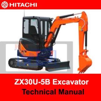 Hitachi ZX30U-5B Excavator Technical Manual PDF Manual Download