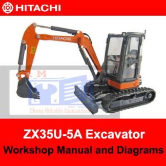 Hitachi ZX35U-5A Excavator Workshop Manual and Diagrams PDF Manual Download