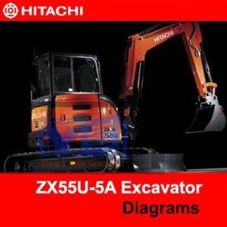 Hitachi ZX55U-5A Excavator Diagrams PDF Manual Download