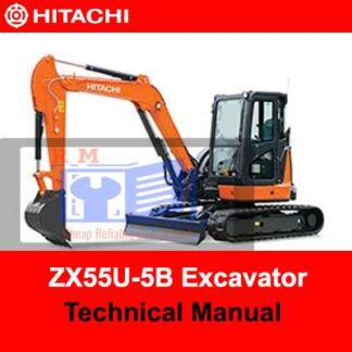 Hitachi ZX55U-5B Excavator Technical Manual PDF Manual Download