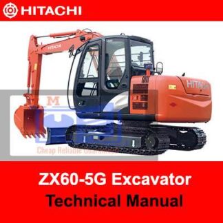 Hitachi ZX60-5G Excavator Technical Manual PDF Manual Download