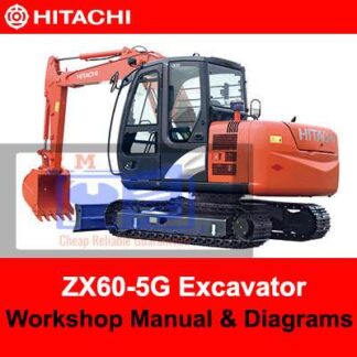 Hitachi ZX60-5G Excavator Workshop Manual and Diagrams PDF Manual Download