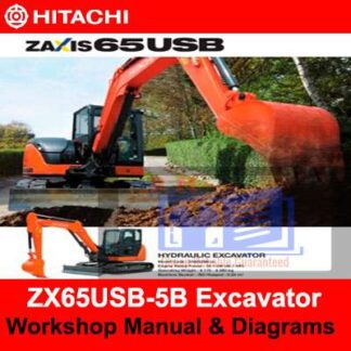Hitachi ZX65USB-5B Excavator Workshop Manual and Diagrams PDF Manual Download