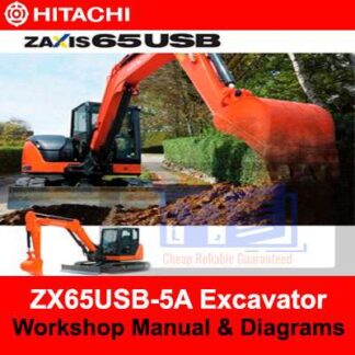 Hitachi ZX65USB-5A Excavator Workshop Manual and Diagrams PDF Manual Download