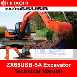 Hitachi ZX65USB-5A Excavator Technical Manual PDF Manual Download