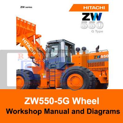 Hitachi ZW550-5G Wheel Loader Workshop Manual and Diagrams PDF Manual Download
