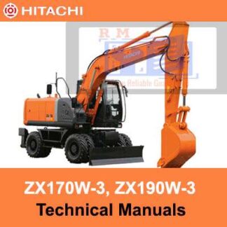 Hitachi ZX170W-3, ZX190W-3 Technical Manuals PDF Manual Download