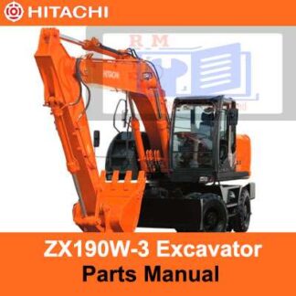 Hitachi Zaxis ZX190W-3 Parts Manual PDF Manual Download