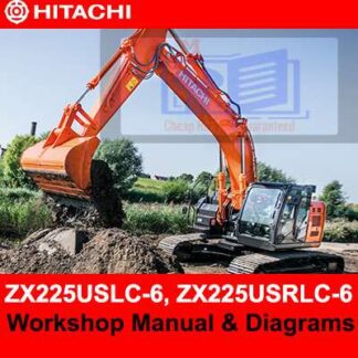 Hitachi ZX225USLC-6, ZX225USRLC-6 Workshop Manual and Diagrams PDF Manual Download