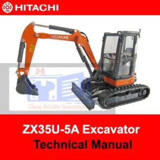 Hitachi ZX35U-5A Excavator Technical Manual PDF Manual Download