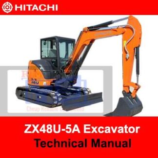 Hitachi ZX48U-5A Excavator Technical Manual PDF Manual Download