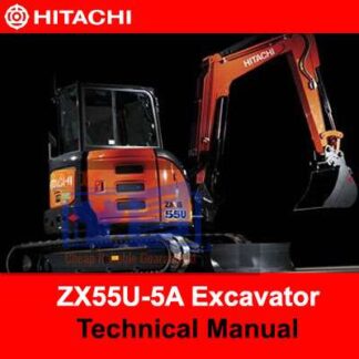 Hitachi ZX55U-5A Excavator Technical Manual PDF Manual Download