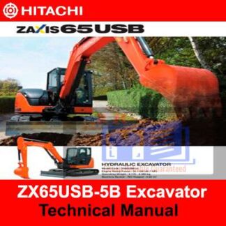 Hitachi ZX65USB-5B Excavator Technical Manual PDF Manual Download